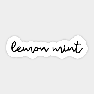 lemon mint Sticker